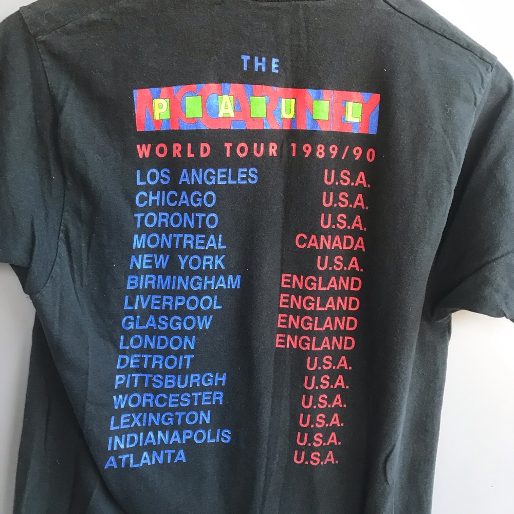 Paul McCartney 1989 World Tour Concert Shirt - Picture 8 of 8
